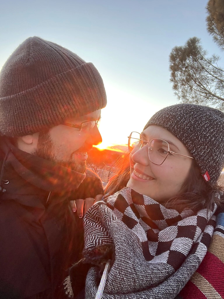 Una de las primeras fotografías de Dani y Ángel juntos