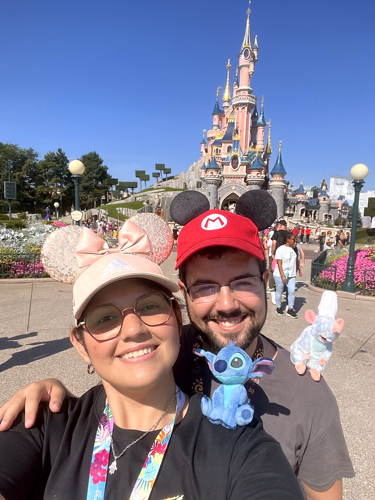 Dani y Ángel durante uno de sus viajes